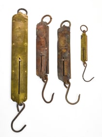 ANTIQUE SPRING BALANCE ASSORTMENT: CHATILLON'S, C. FORSCHNER, LANDERS IMPROVED, AND S. & W.C.