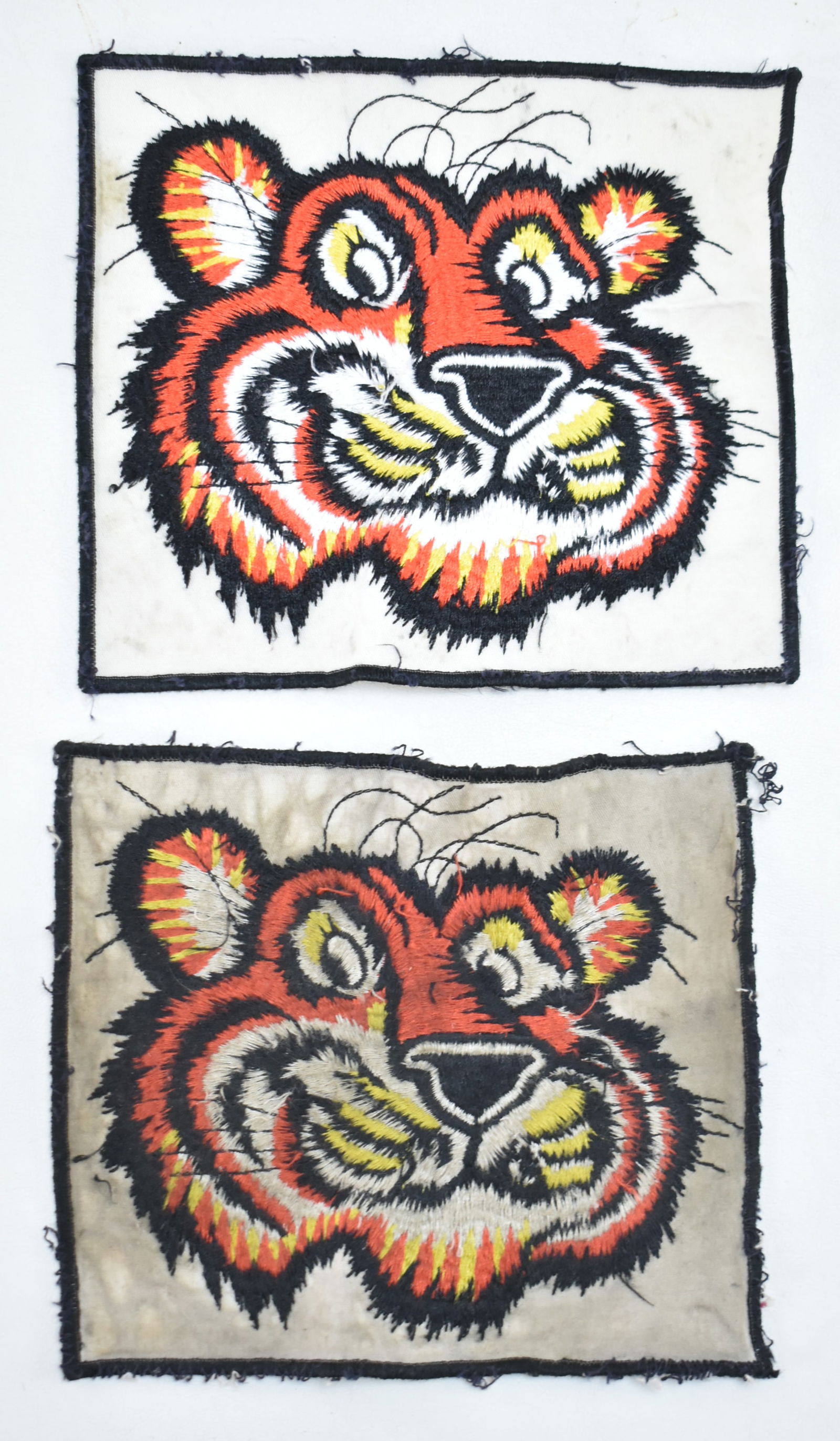 TWO ESSO EXXON TIGER GAS STATION UNIFORM PATCHES: Two Esso Exxon tiger gas station patches, circa 1970- 1980s.