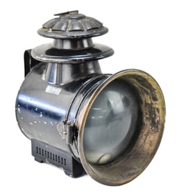 VICTORIAN RAILROAD LANTERN WITH MOUNTING CLIP