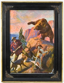 'ANXIOUS MOMENT' FRAMED CALENDAR TOP BY GAYLE HOSKINS
