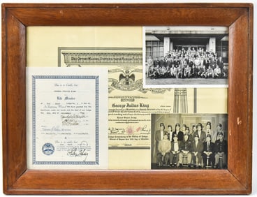 FRAMED LODGE OF FREE AND ACCEPTED MASONS OF JAPAN EPHEMERA