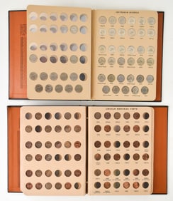PAIR OF DANSCO COIN ALBUMS: LINCOLN CENTS & JEFFERSON NICKELS