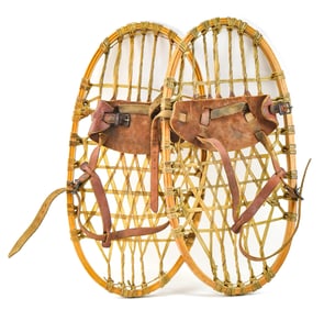 1943 US ARMY 10TH MOUNTAIN DIVISION EMERGENCY SNOWSHOES BY C. A. LUND