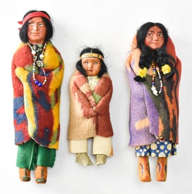 SKOOKUM BULLY GOOD INDIAN DOLLS