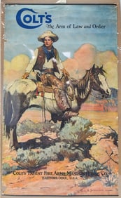 'COLT'S THE ARM OF LAW AND ORDER' ADVERTISEMENT POSTER