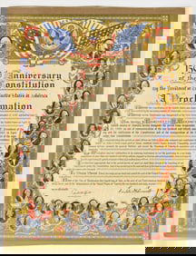 150TH ANNIVERSARY OF THE CONSTITUTION PROCLAMTION POSTER