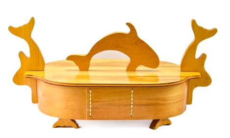 AL ANDERSON SIGNED 'TINE' No. 2 NORWEGIAN BENTWOOD ORCA BOX