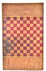 PRIMITIVE WOODEN GAME BOARD