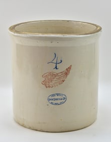 RED WING FOUR GALLON STONEWARE CROCK