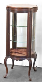 VICTORIAN MAHOGANY DISPLAY CABINET, EARLY 1900s