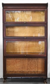 GRM GRAND RAPIDS MAHOGANY STACKING BOOKCASE, EARLY 20TH CENTURY