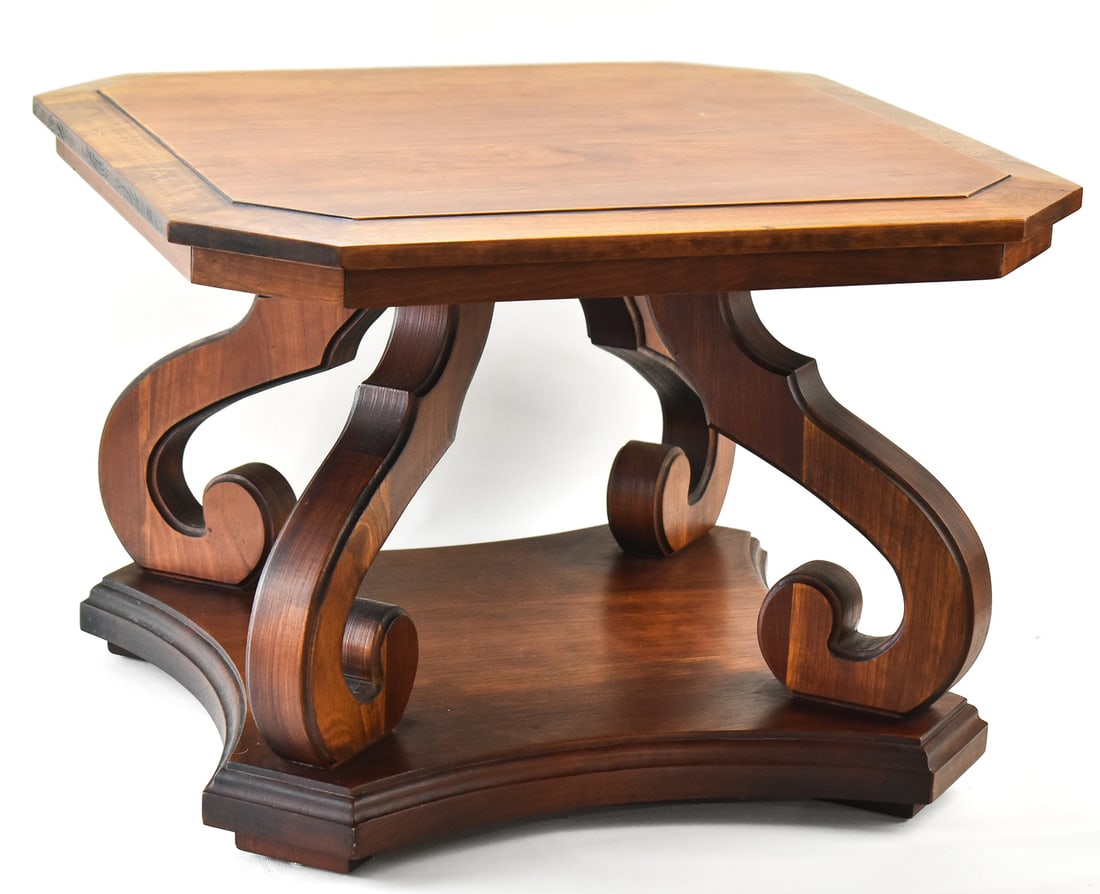 PAIR OF MAHOGANY END TABLES (1 of 5)