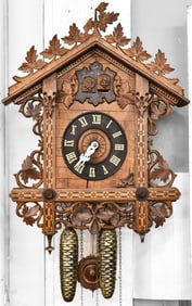 GERMAN BLACK FOREST STYLE MUSICAL CUCKOO CLOCK