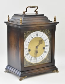 KIENZLE TWO-JEWEL WALNUT MANTEL CASE CLOCK NO. 56.3B/01
