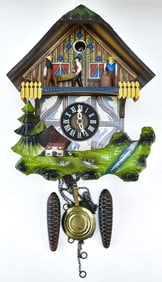 VINTAGE EMIL SCHMECKENBECKHER MUSICAL CUCKOO CLOCK