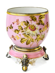 CHARLES FIELD HAVILAND & GERARD, DUFRAISSEIX & MOREL PORCELAIN CACHE POT
