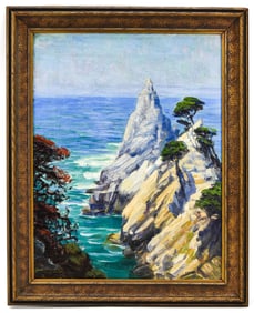 ELIZABETH STRONG 'POINT LOBOS' CALIFORNIA OIL PAINTING
