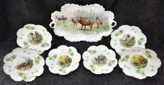 ROSENTHAL MONBIJOU LINE CHINA PLATTER AND PLATES - ST. JUDE CHARITY LOT