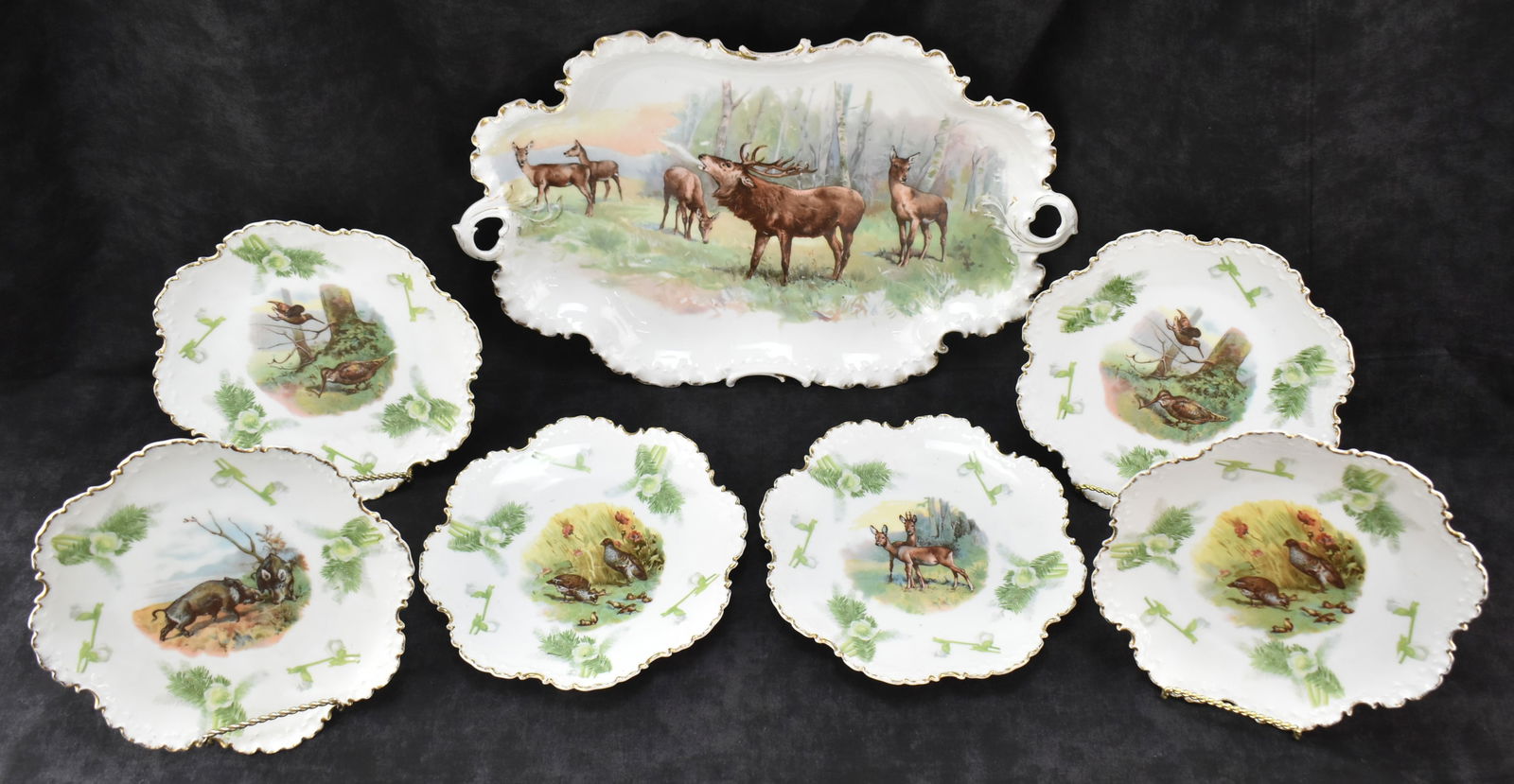ROSENTHAL MONBIJOU LINE CHINA PLATTER AND PLATES - ST. JUDE CHARITY LOT