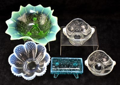 OPALESCENT GLASSWARE ASSORTMENT