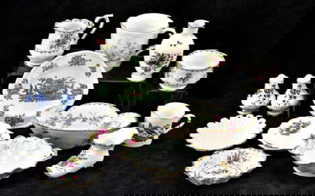 COLLECTION OF ENGLISH & EUROPEAN BONE CHINA