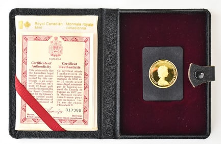 CANADIAN 1977 $100 22K GOLD PROOF COIN