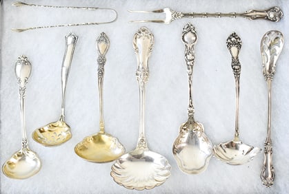 COLLECTION OF STERLING SILVER SPOONS & OTHER