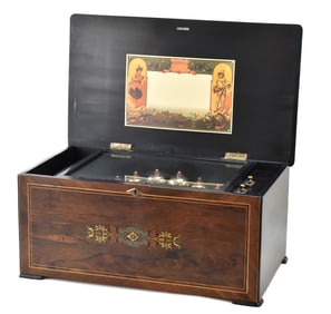 19TH C. L'EPEE FRENCH CYLINDER MUSIC BOX