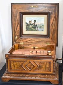 19TH C. POLYPHON MUSIC BOX DISC PLAYER