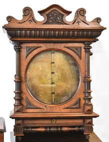 LATE 19TH C. GERMAN SYMPHONION COIN-OP WALL HANGING MUSIC BOX