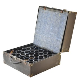 SEVENTY-TWO EDISON WAX CYLINDERS IN STORAGE CASE