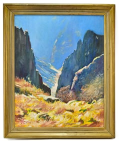 HOWARD HOUSE 'MOUNTAIN LANDSCAPE' OIL PAINTING