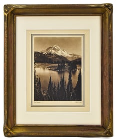 ASAHEL CURTIS 'MT. RAINIER' PHOTOGRAVURE