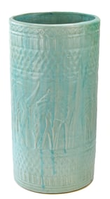 MCCOY No. 2 'IRIS' MATTE BLUE CERAMIC UMBRELLA STAND