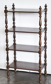 FRENCH REGENCY WALNUT ETAGERE