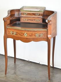 FRENCH LOUIS XVI STYLE MAHOGANY WRITING DESK