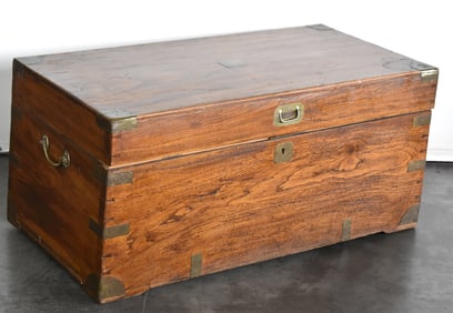 19TH C. CHINESE EXPORT CAMPHOR TRUNK