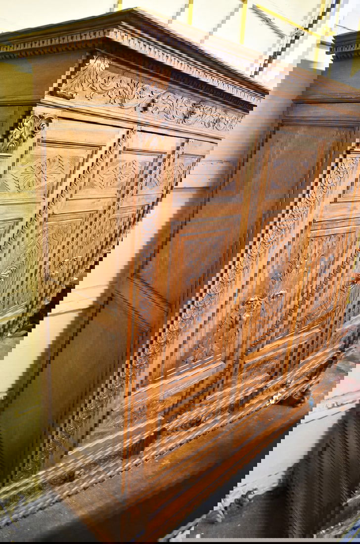 LATE 19TH C. RENAISSANCE REVIVAL ARMOIRE (1 of 4)