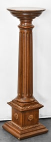 DAVIS CABINET CO. WALNUT PEDESTAL