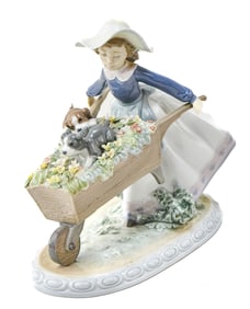 LLADRO 5460 'A BARROW OF FUN' FIGURINE