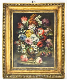 FLORAL STILL LIFE OIL PAINTING