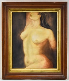 EVELYN NADEAU NUDE PORTRAIT OIL PAINTING