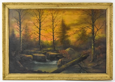 'SUNSET IN COLORADO' OIL PAINTING