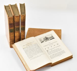 ALEXANDER POPE 'THE ILIAD OF HOMER'; FIVE VOLUMES; 1760