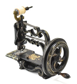 CIRCA 1860S CHARLES RAYMOND HAND CRANK SEWING MACHINE