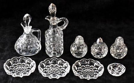 HEISEY 'WHIRLPOOL CLEAR' TABLEWARE