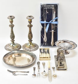 ASSORTED SILVER PLATED TABLEWARE