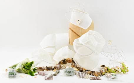 VINTAGE MILLINERY PARAPHERNALIA: HAT BLOCK, ORNAMENTATIONS, MESH FORMS, AND MORE