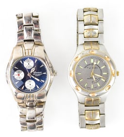 VINTAGE MEN'S STAINLESS STEEL WATCHES: GENEVA AND PAUL JARDIN
