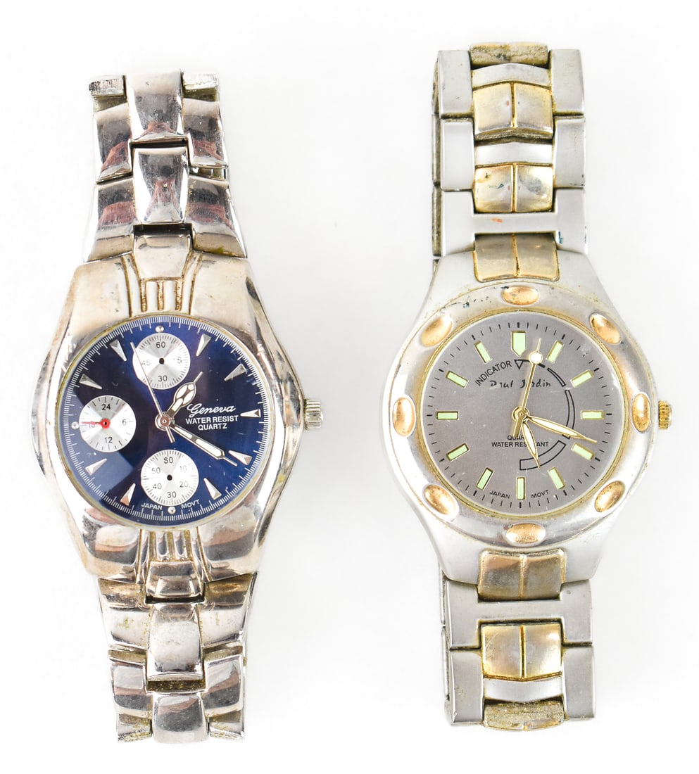 VINTAGE MEN'S STAINLESS STEEL WATCHES: GENEVA AND PAUL JARDIN (1 of 5)